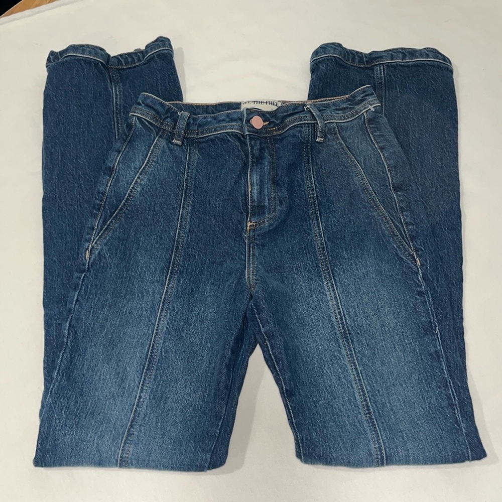 NWOT Free People We The Free CRVY Mona High Rise Flare, 26